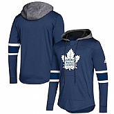 Women Toronto Maple Leafs Blue Customized All Stitched Hooded Sweatshirt